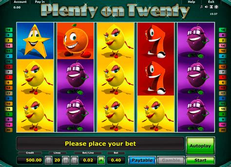 plenty on twenty slot game free